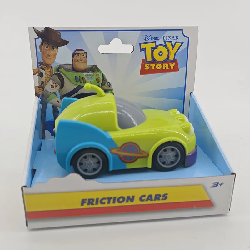 Woody Buzz Lightyear Jessie Rex Alien Figuren Disney Toy Story Cartoon Modell Inertial Pull-Back Free Wheel Car Collection Geschenk