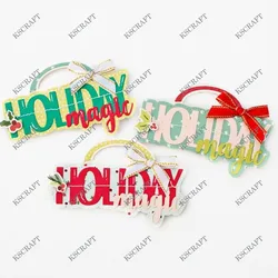 KSCRAFT Holiday Magic Bag Topper Cutting Dies Stencils for DIY Scrapbooking Decorative Embossing DIY Paper Cards