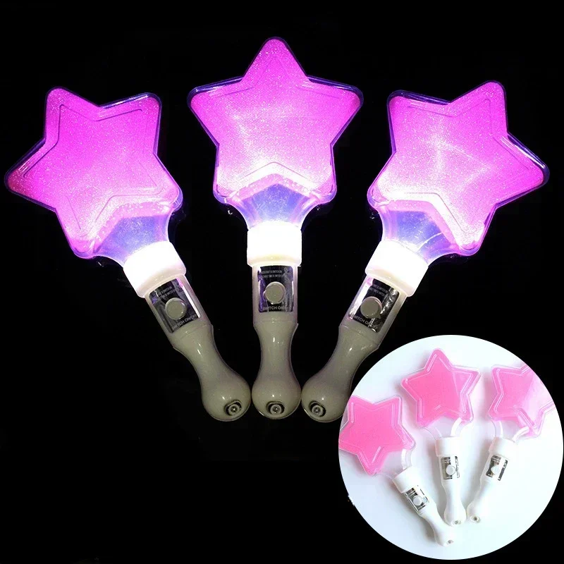 12pcs Event  Star Flashing Stick Glowing Wand Concert Evening Party Cheering Props Birthday Glow Party Supplies view 5
