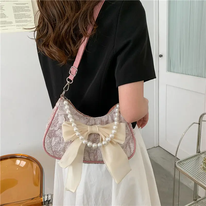 

2024 New Fashionable Pearl Underarm Bag Versatile Shoulder Bag