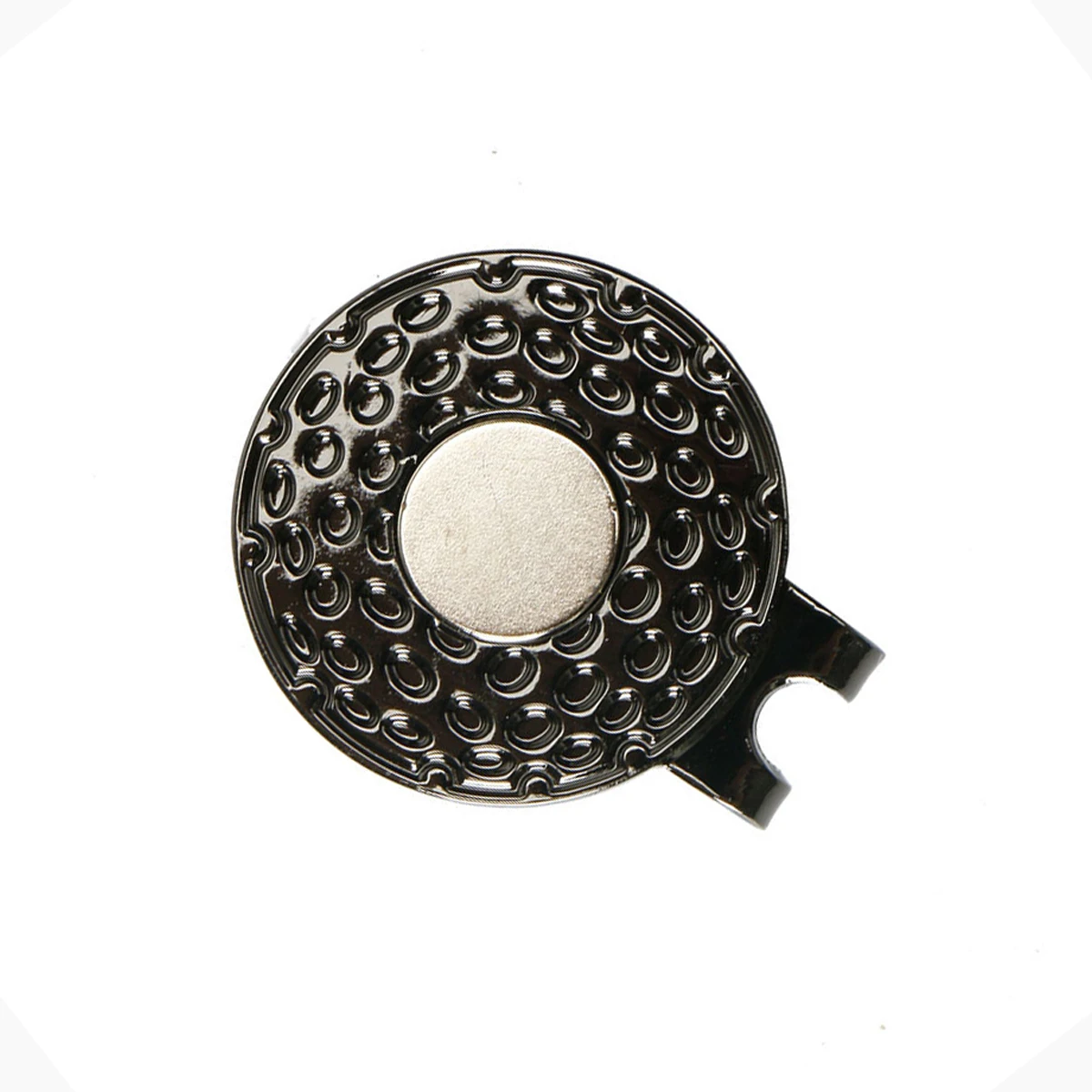 1/5Pcs Black Durable Zinc Alloy Magnetic Golf Hat Clip with Balls Marker Holder Golf Putting Green Accessories 25mm