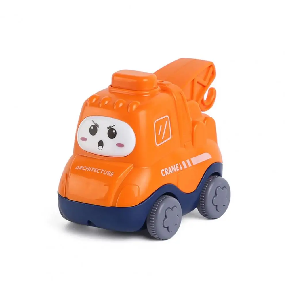 Material Sicherheit Nette Pull Zurück Engineering Auto Modell Spielzeug Batterie-Freies Engineering Auto Spielzeug Cartoon Taxi Jungen Mädchen Geschenk