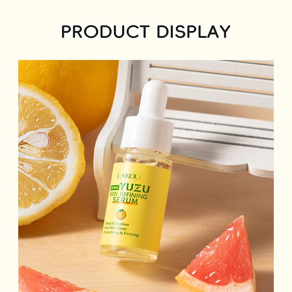 

LAIKOU Grapefruit Vitamin C Essence Suitable For All Skin Types, Brightening Moisturizing And Anti-Aging Facial Essence 17 Ml