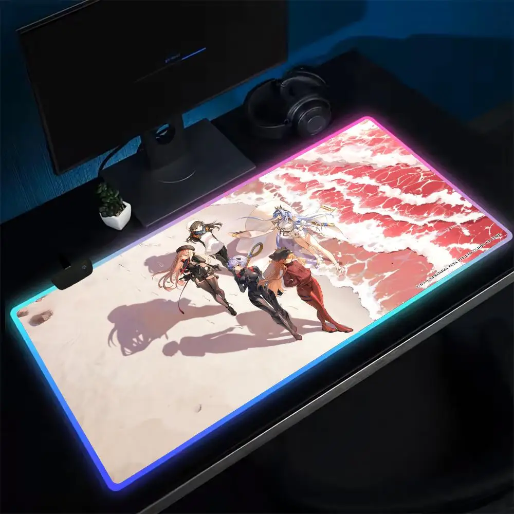 

Game Goddess of Victory Mouse Pad Anime Gaming Mouse Pad LED Table Pads Backlit Rubber Desktop XXL RGB Desk Mats