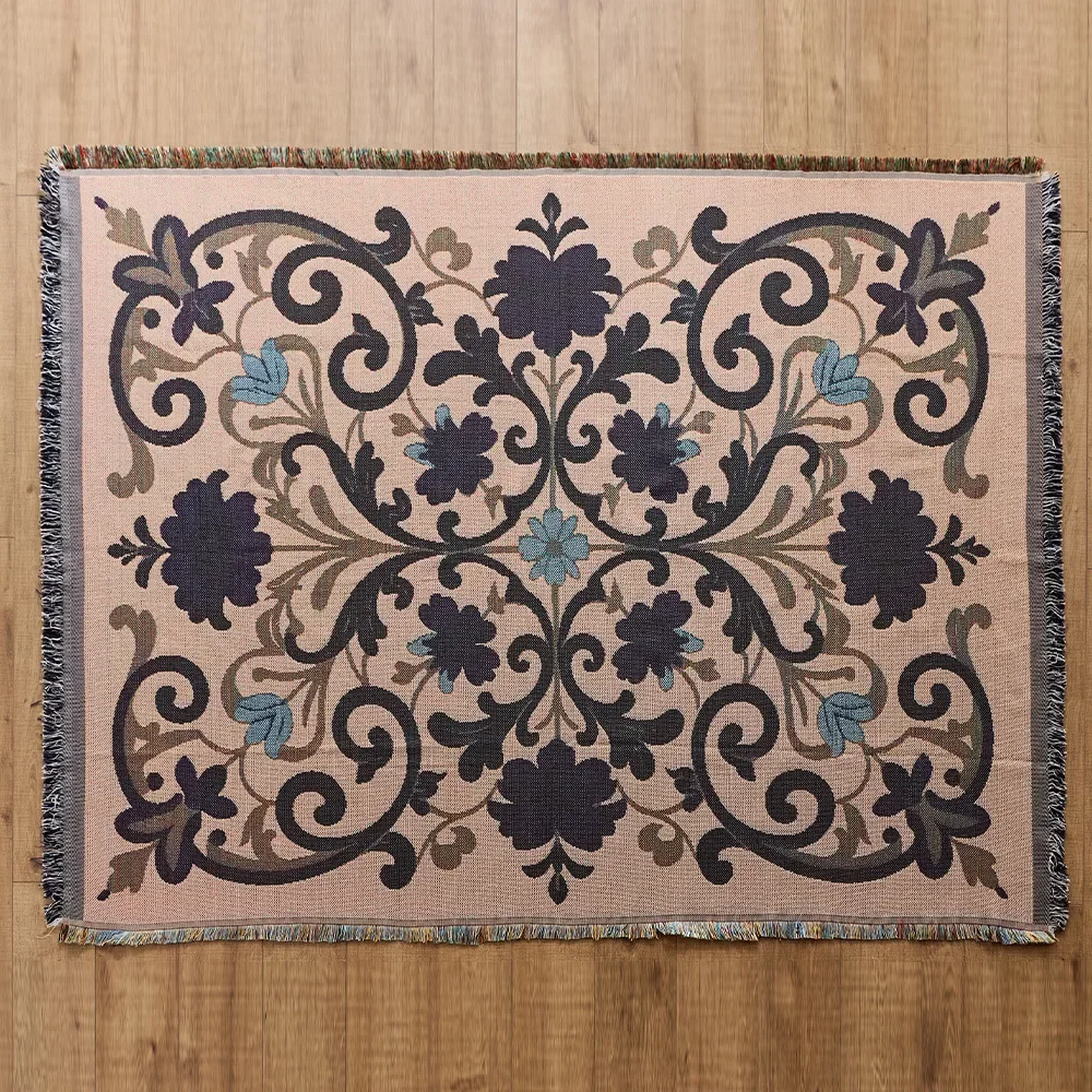 DSA Carpet Living Room Bedroom Floor Mat Cotton Yarn Blanket Ethnic Style Festival Prayer Blanket Worship Mat
