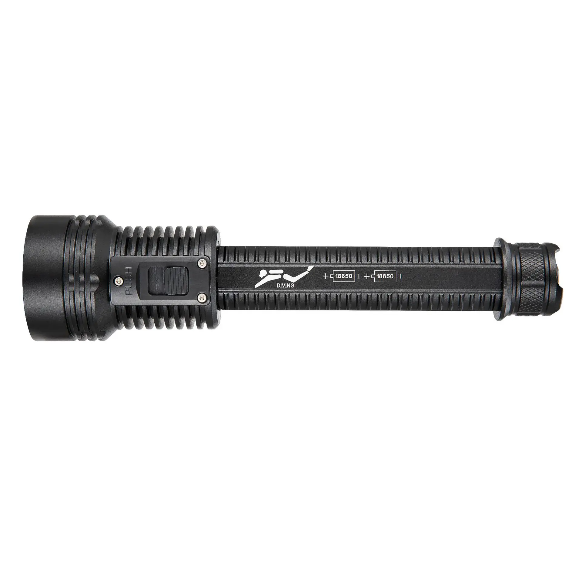 Diving Flashlight XHP70 LED 3000LM Flashlight White/Yellow Light Magnetic Control Switch Professional Diving Light 18650 Battery