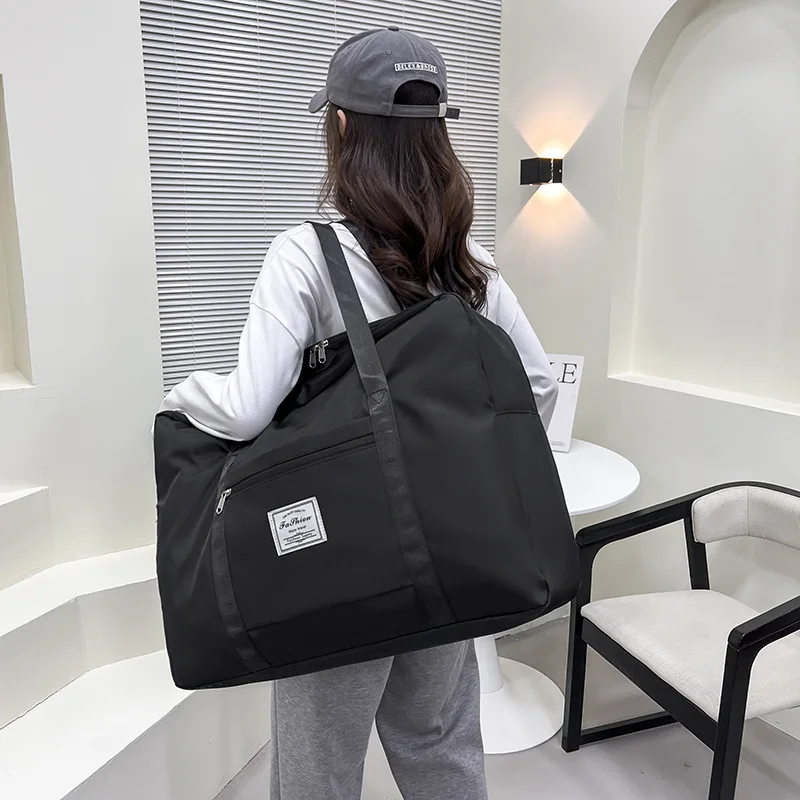 

Large Capacity Oxford Cloth Travel Handbag Multi-Functional Portable Folding Luggage Bag Waterproof Clothes Storage Bag