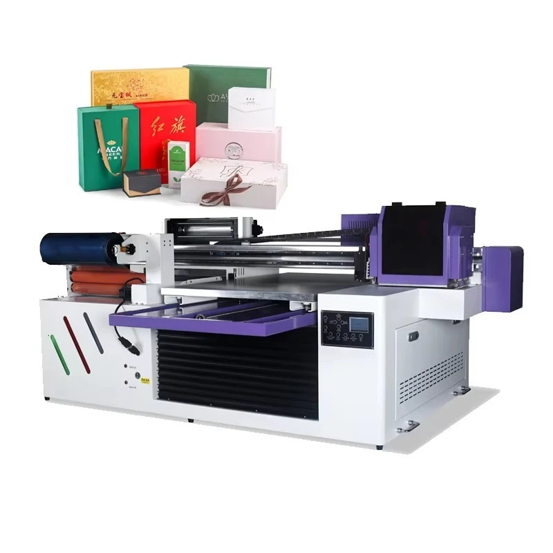 2026 New  6090 A1 Size Uv Roll Dtf and Flatbed All in One Eight Colors 3D Tpu Printer with XP600 I1600U1 and I3200U1 Heads