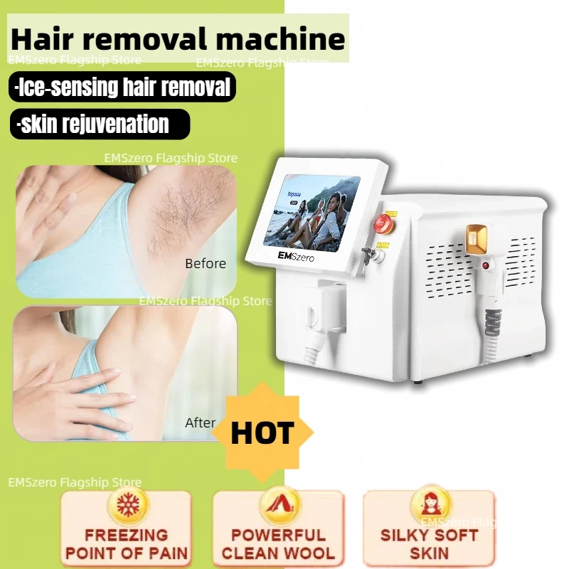 

Laser Diode Machine Professional Lazer Hair Removal Machine Diode 2024 Soprana Titanium 3000w Permanent Laser Epilator for Woman