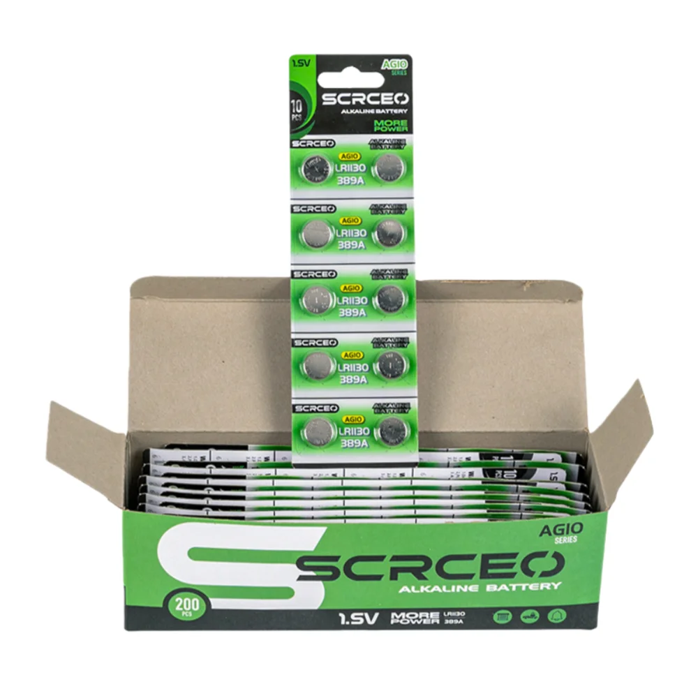 

New AG10 LR54 LR1130 1.55V 78mAh Alkaline Button Battery 2-50PCS SR54 SR1130 389 V10GA For Watch Toys Remote Control