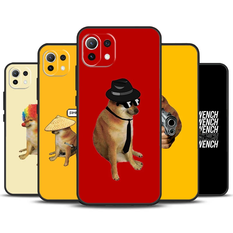 Cheems Shiba Inu Doge Meme Case For POCO M6 X3 X5 X6 Pro F3 F5 M5s Cover For Xiaomi 13T 12T 11T 14 Pro 12 13 Lite Case