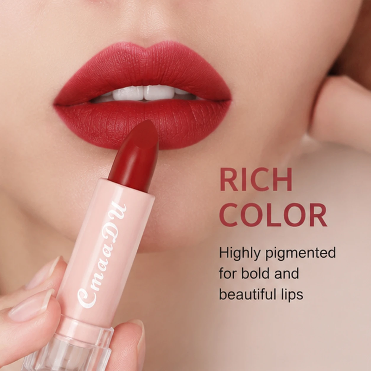 15 Farben Samt-Matt-Lippenstift, langanhaltend, nicht abfärbend, wasserfest, feuchtigkeitsspendend, Lipgloss, modische klassische Farbtöne, tägliches Make-up – Detail 2