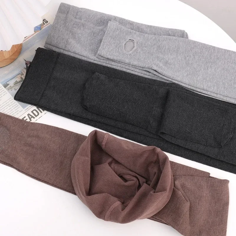 New Winter Thermal Pantyhose Women High Waist Elastic Thicken Thermal Tights Fleece Warm Leggings Fashion Solid Color Stockings