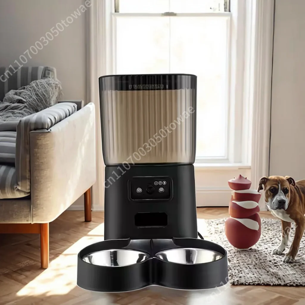 Pet Smart 1.5L Automatic Feeder Eco-Friendly ABS+Stainless Steel Durable Cat Dog Food Dispenser for Safety Water Application