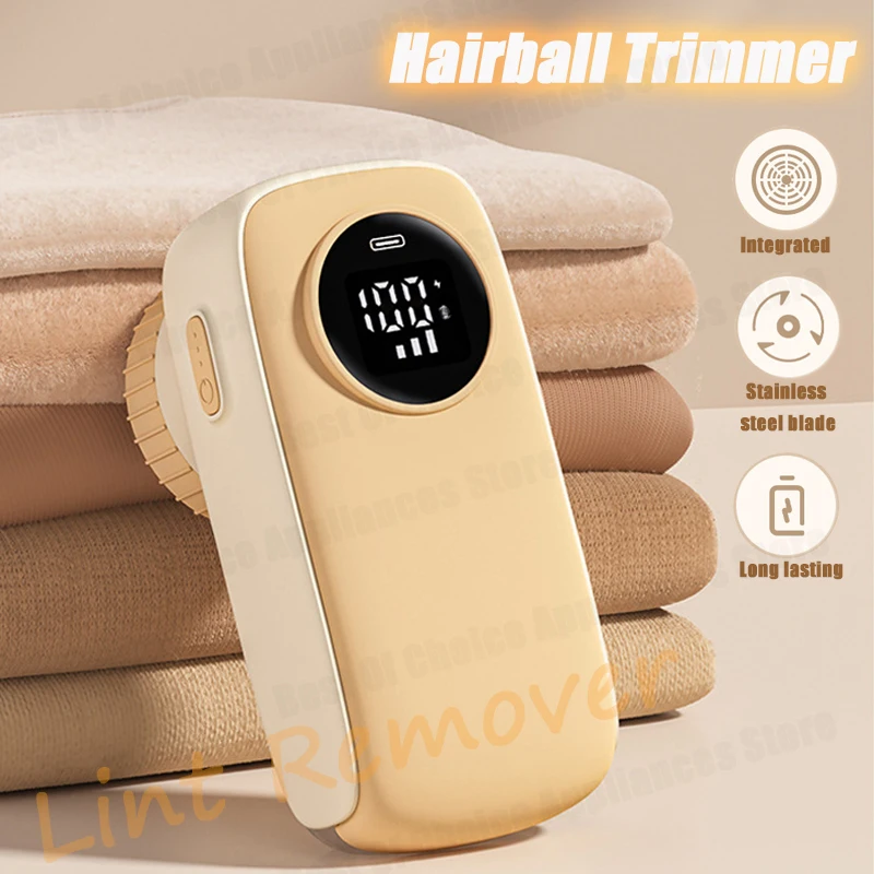مزيل الوبر الذكي 6 شفرات مع شاشة LED رقمية محمولة USB قابلة للشحن ماكينة حلاقة للأقمشة الزغب سترة تنظيف الشعر الأسطوانة