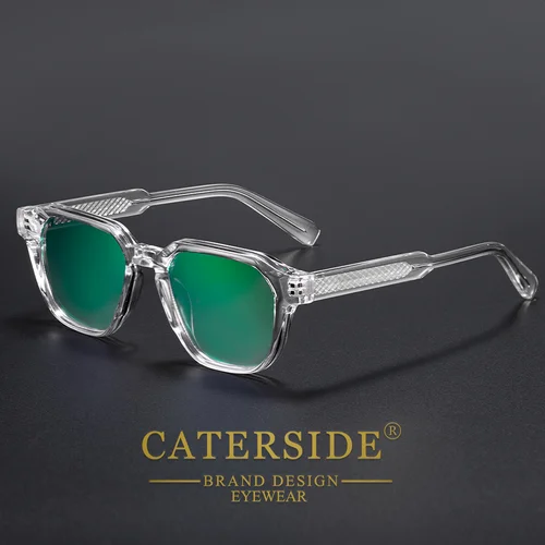 Imagen 2 del producto CATERSIDE, nuevas gafas de sol de moda para hombre, gafas con montura cuadrada CP Pin para mujer, gafas Retro para deportes de pesca y ciclismo al aire libre UV400