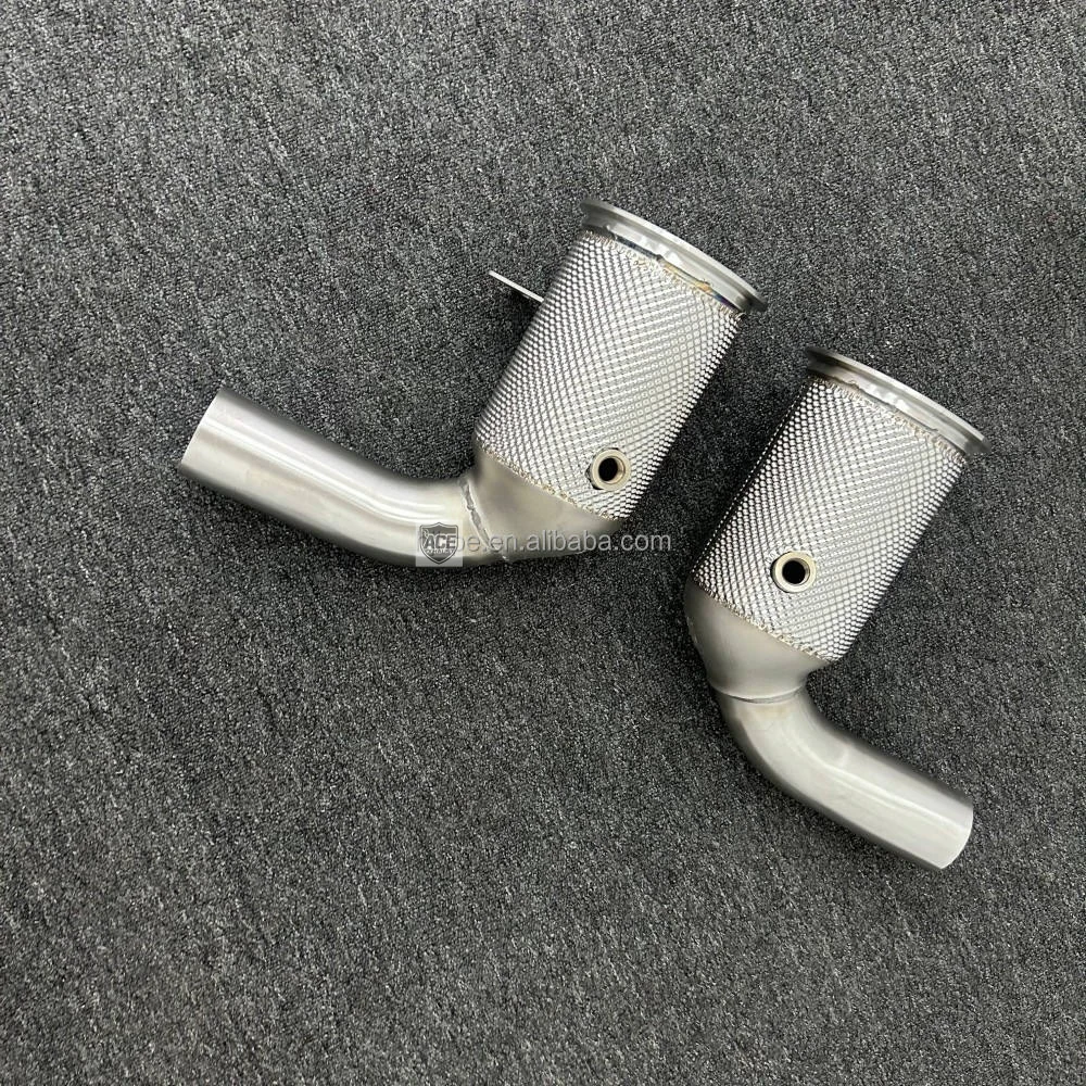 Edelstahl 304 Gerades Rohr für Porsche 911(992) 3.0T 2019-2021 Katalysator-Downpipe-System Auspuff-Downpipe – Detail 4