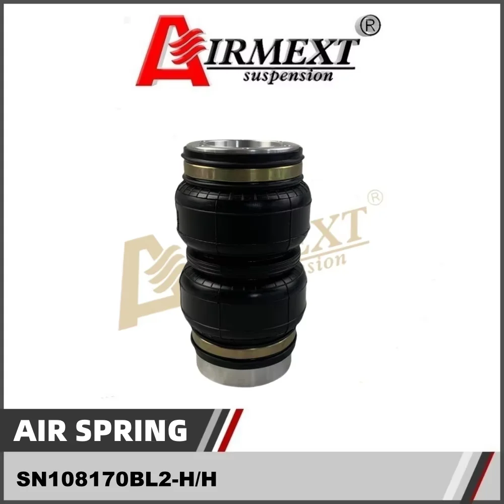 

SN108170BL2-H/H (with airport) open cap air spring/Air suspension small Double convolute rubber airspring/airbag shock absorber