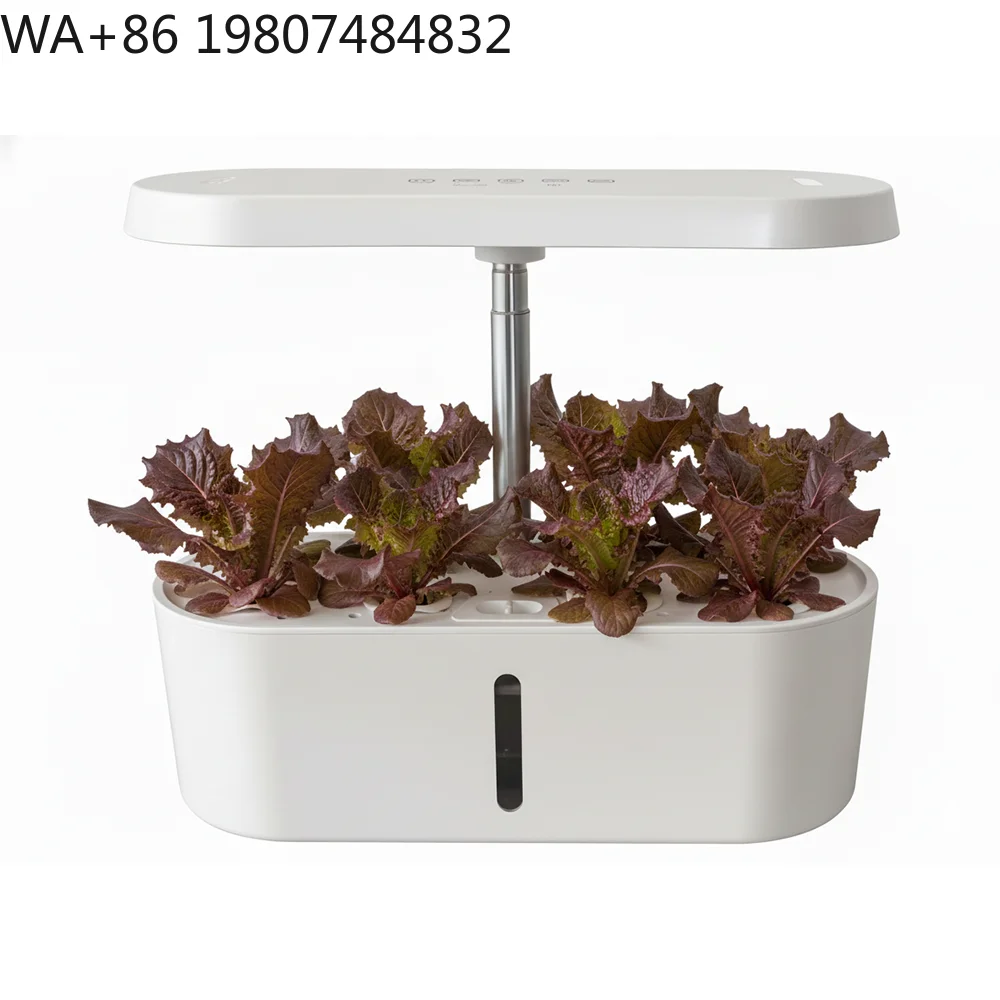 Led Grow Light - 8-Loch-Silent-Zirkulations-Soilless-Grow-System mit intelligenter Zeiteinstellung, Vollspektrum-LED-Licht, Hydrokultur-Anzuchtset