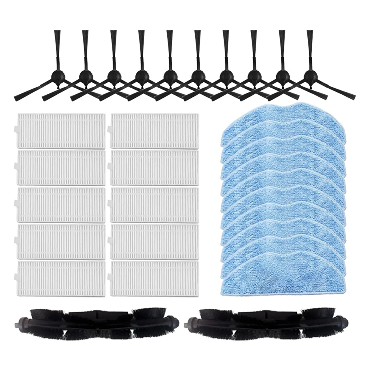 

For Choice / Plus Robot Vacuum Cleaner Roller Side Brush Hepa Filter Mop Cloths Rag Accessories Spare Kit