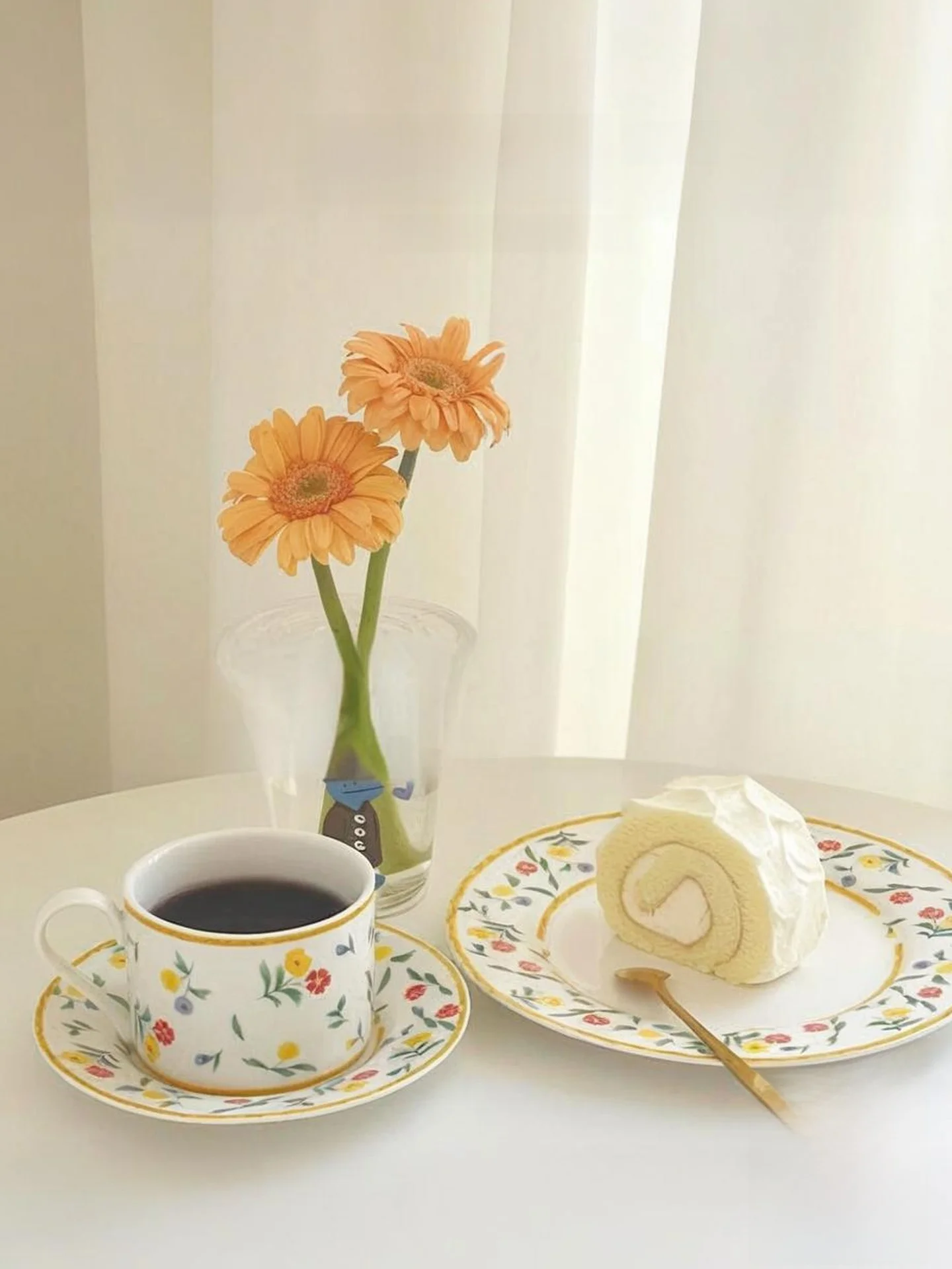 

Jojos Gentlemanins Retro Cerc Plate Breakfast Di Korean Sle Handmade round Dert Plate Plant Floral Patterned