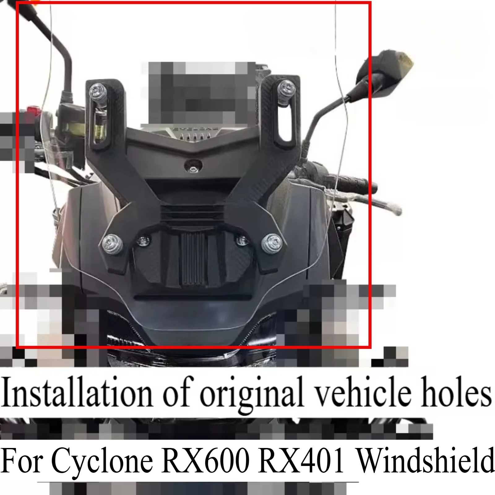 Motorcycle Modified Windshield Wind Deflector Heightened Windshield Front Glass Accessories Parts For Cyclone RX600 RX401