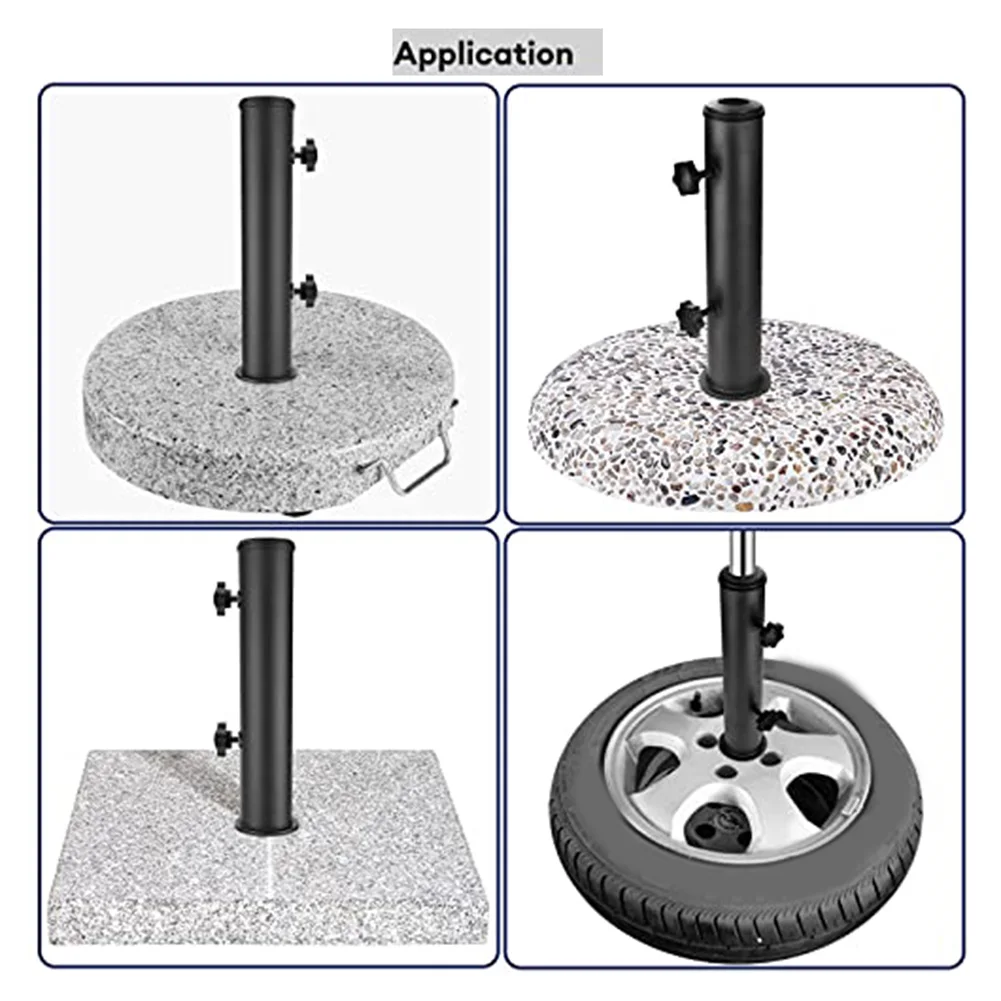 Adjustable Outdoor Umbrella Base Adjustable Umbrella Holder Customization Umbrella Setup Easy Assembly Package For Flagpoles