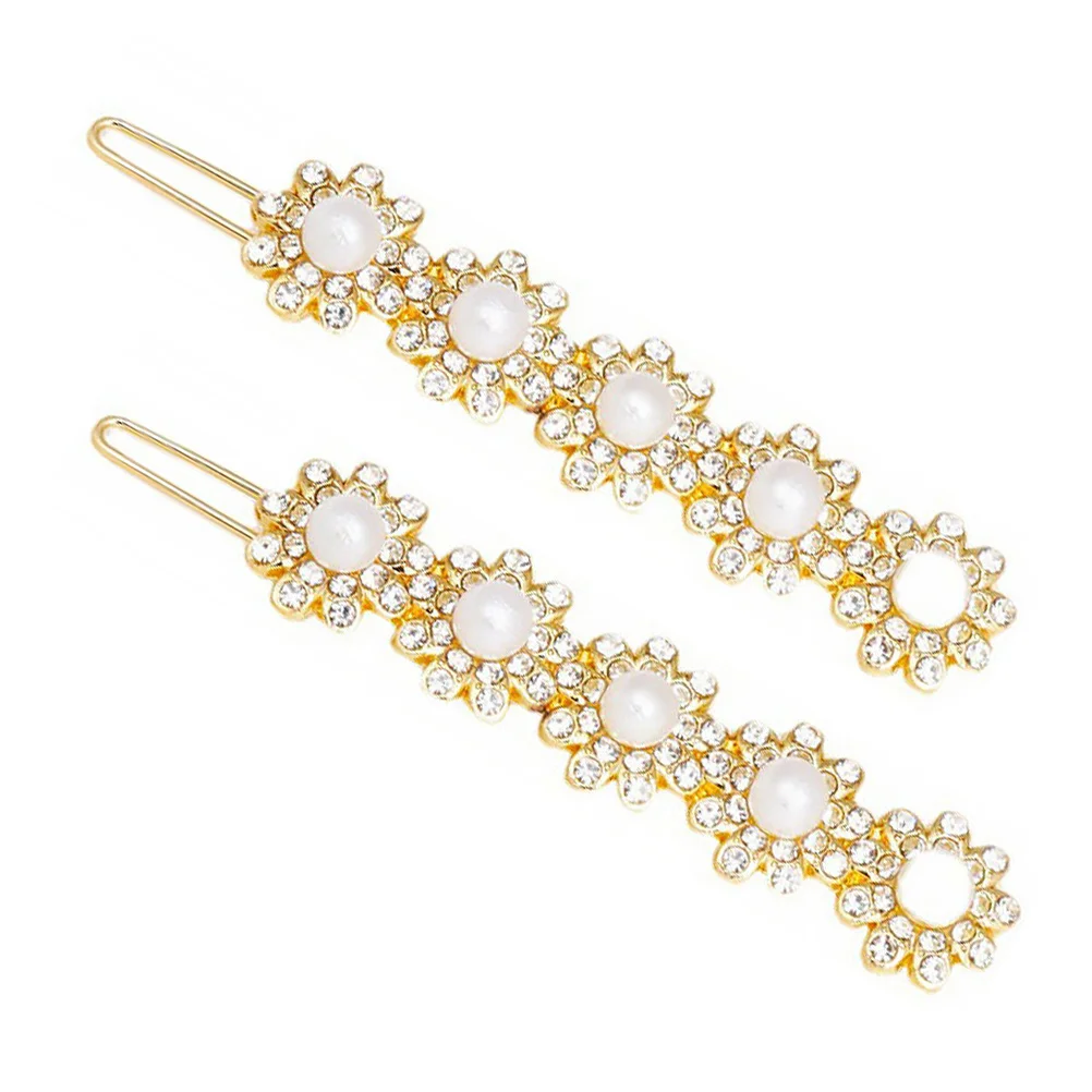 

2pcs Sunflower Hair Clips Exquisite Alloy Female Headdress Fashionable Accessories Decorative Flower Design Clamps Hairpin