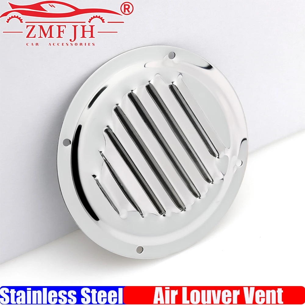 

ZMFJH 2 шт., крышка вентиляционного жалюзи для морской лодки, 4-5 дюймов, круглая решетка, вентиляционная решетка жалюзи, крышка из нержавеющей стали 316