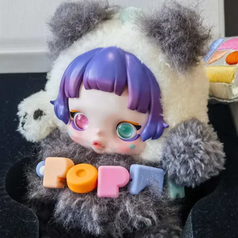 

POP MART SKULLPANDA 15-летие: плюшевая виниловая кукла-подвеска Lazy Panda, коллекционная фигурка в закрытой упаковке, декор для дома и рабочего стола, подарок, лимитированная серия