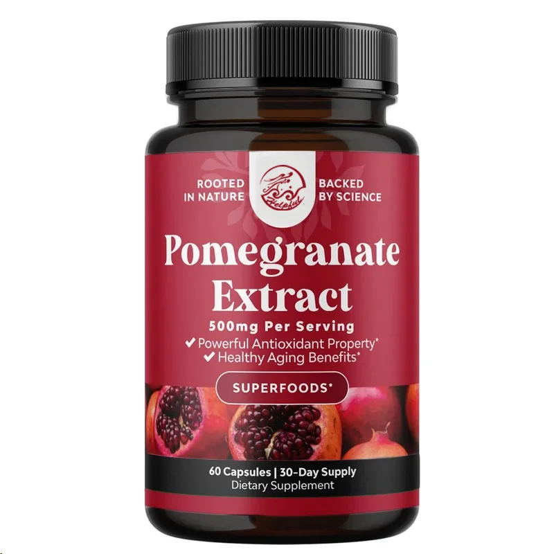 Pomegranate extract 60capsules vegetarian capsules antioxidant supplement natural pomegranate for heart health and joint support