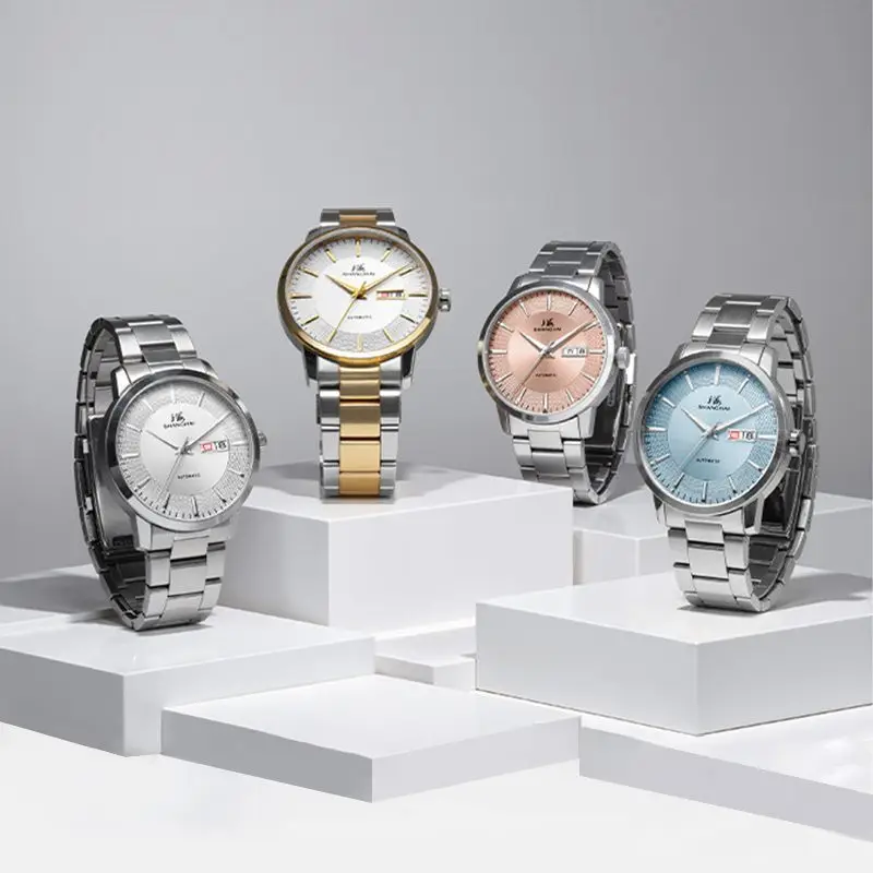 Shanghai Men's Watch Mountain River Automatic Mechanical Watch Classic Original Luxury Watch Stainless Steel Sapphire Watch 3113