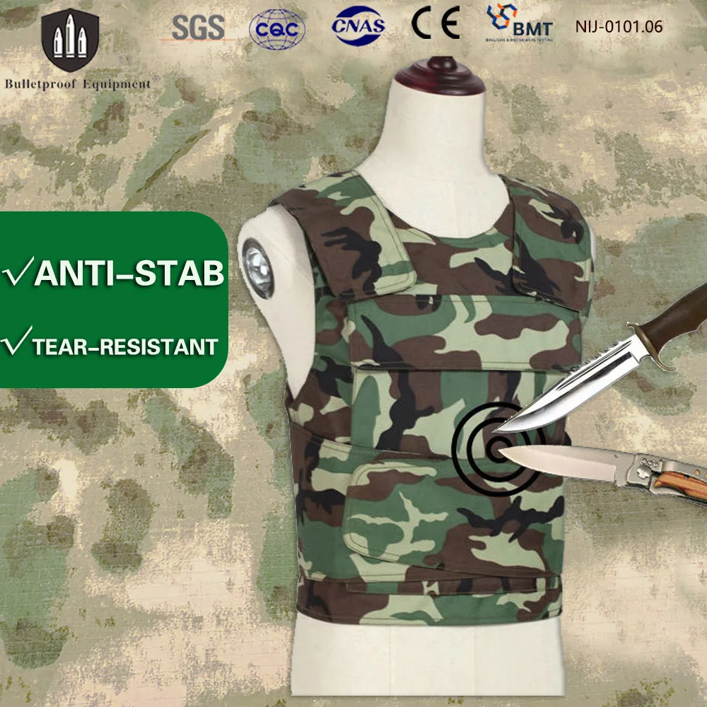 

SGS Self-Defense Flexible Inner Wear Thin Invisible Soft Hide Stab-Proof Vest Resistant Violent Stabbing Sword Slashing Vest