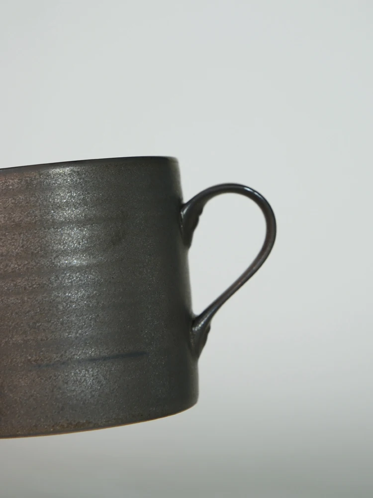 Rustic Gold Plated Iron Coffee Cup Retro  Micro Drunkenness Small Batch Ceramic Cup Home Ceremony 150ml Universal