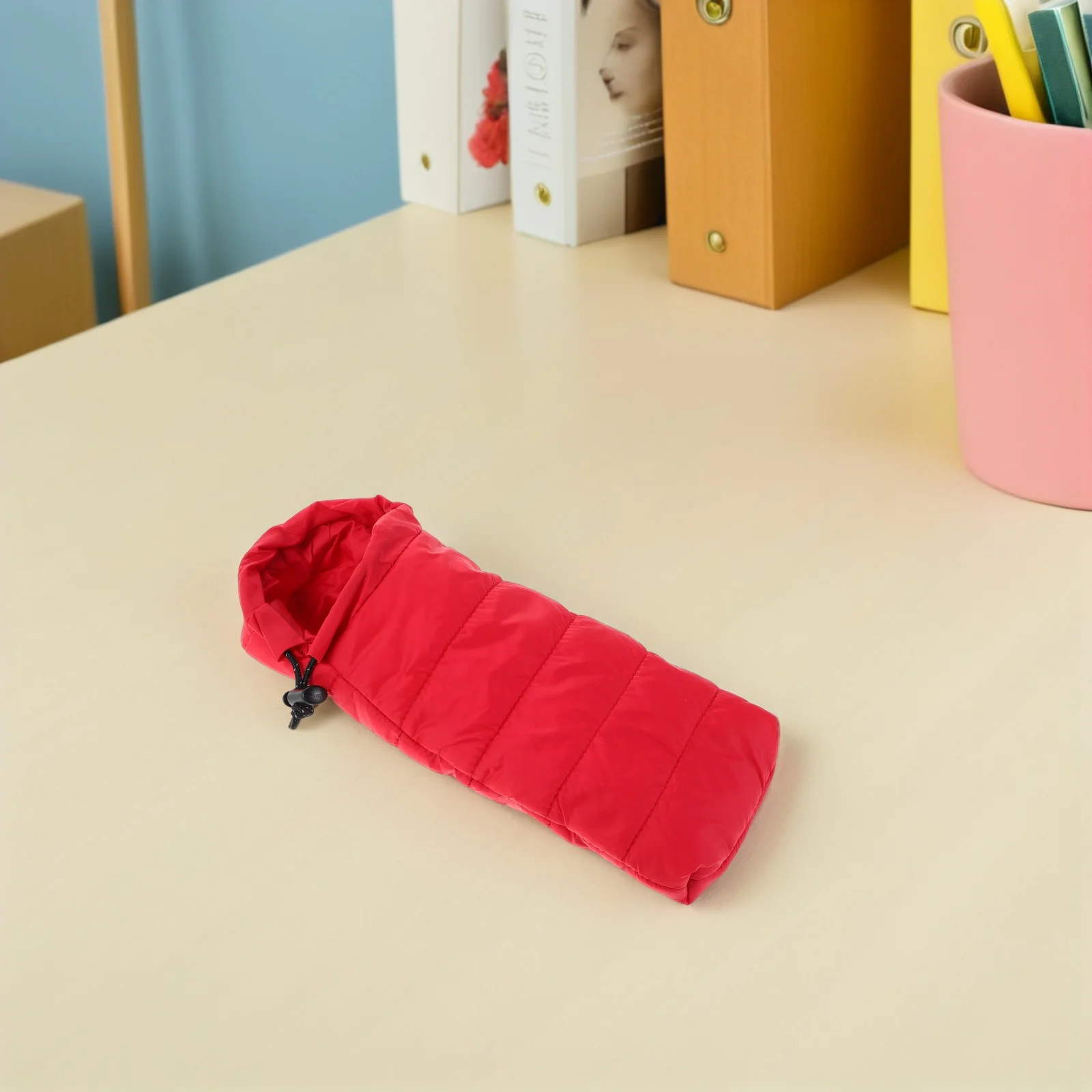 

Miniature Camping Toys Realistic Gear Red Sleeping Bag Photo Prop Outdoor Furniture Decor Mini Tent Accessories