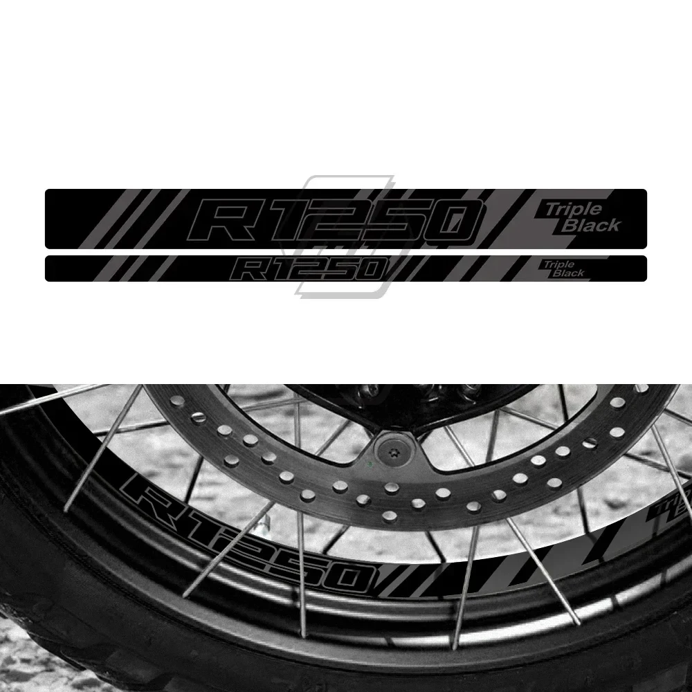 

For BMW R1200GS Adventure 2006-2018 and R1250GS Adventure 2019 Motorcycle Front and Rear Wheel Reflective Stickers