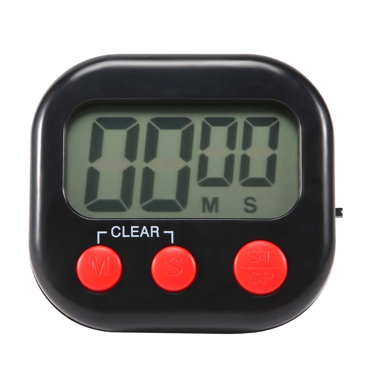 L68AKitchen Timer, Digitale Visuele Timer Magnetische Klok Stopwatch Countdown Timer, Groot LCD-scherm voor koken