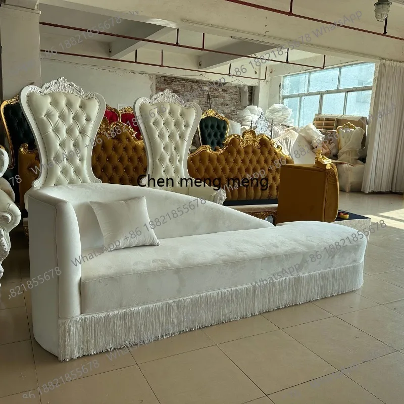 

Special-shaped casual fringed fabric sofa for bedroom living room Modern and simple velvet sofa home Furniture