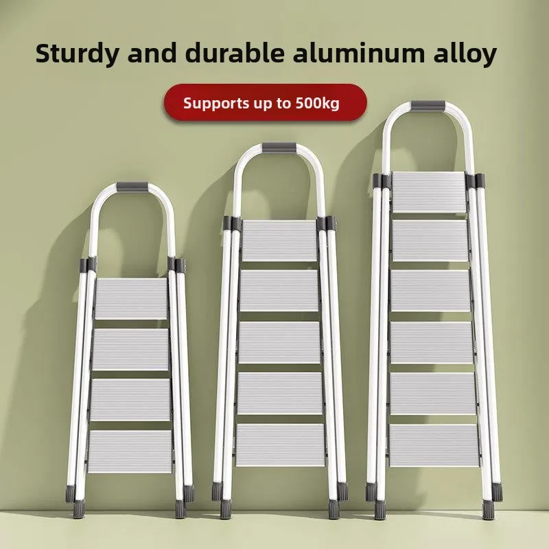 

Утолщенная алюминиевая лестница-трансформер для дома, многофункциональная складная стремянка, безопасная и удобная, для использования в автомобиле и быту