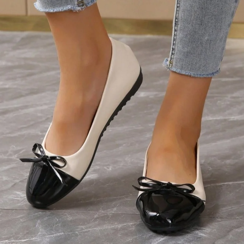 

Spring and Autumn Elegant Round Toe Sexy Loafers Fashionable Best Selling New Comfortable Daily Work Plus Size Women's Shoes