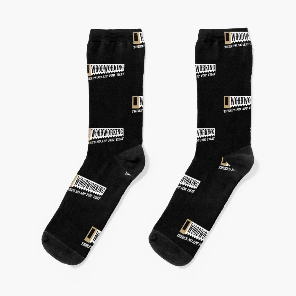 

Woodworking There's No App For That Woodworkers Socks hip hop set Hiking boots ankle Socks Male Women's