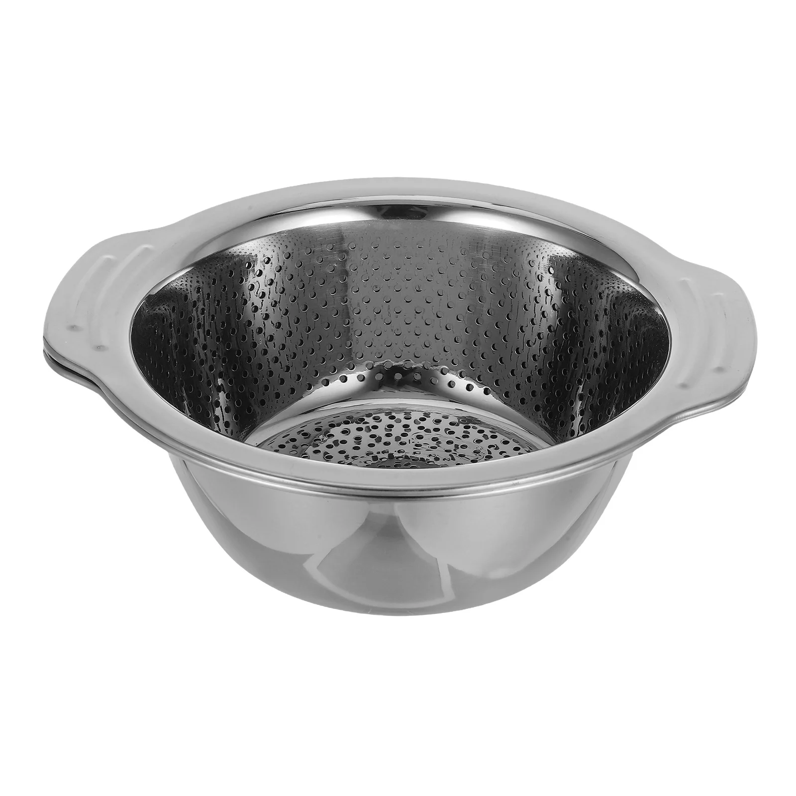 

2Pcs Stainless Steel Drain Basket Vegetable Wash Colander Multi-Functional Large Capacity Round Kitchen Pasta Rice Strainer