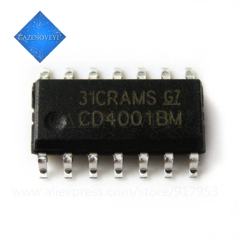 

10 шт./лот CD4001BCM CD4001BM CD4001 SOP-14 В наличии