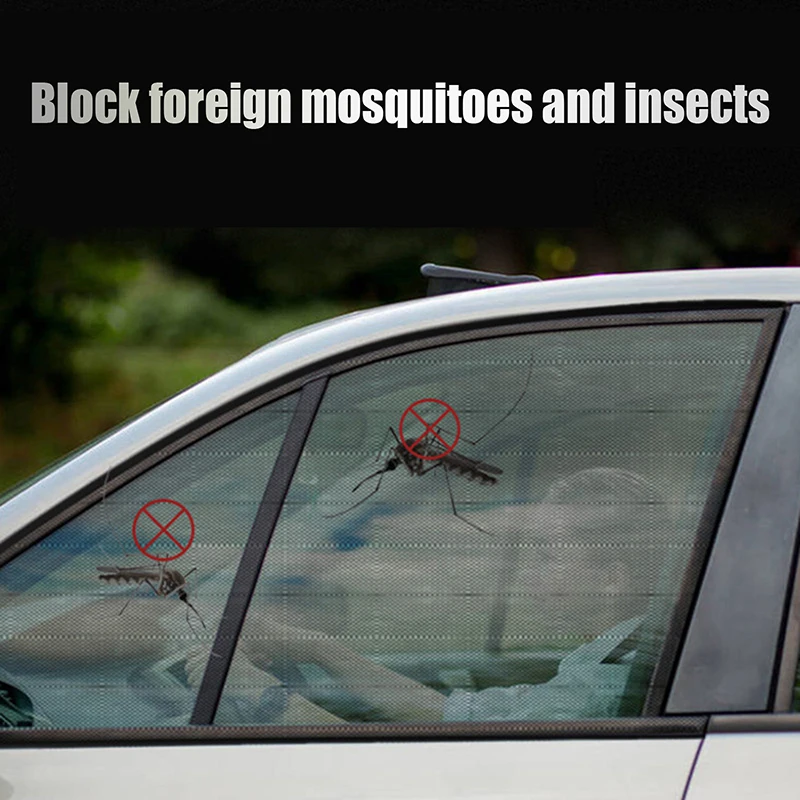 New Car Window Net Car With The Car Sunshade Anti-mosquito  Ventilation Breathable Shading Cooling Car Door Screen Window