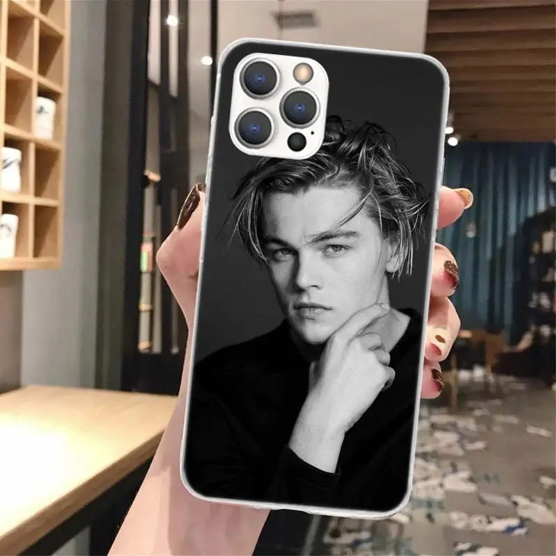 Leonardo Dicaprio Young Soft Phone Case For iPhone 16 15 14 13 12 11 Pro Max X XR XS 7 Plus 8 + SE 2020 Pattern Customized Cover