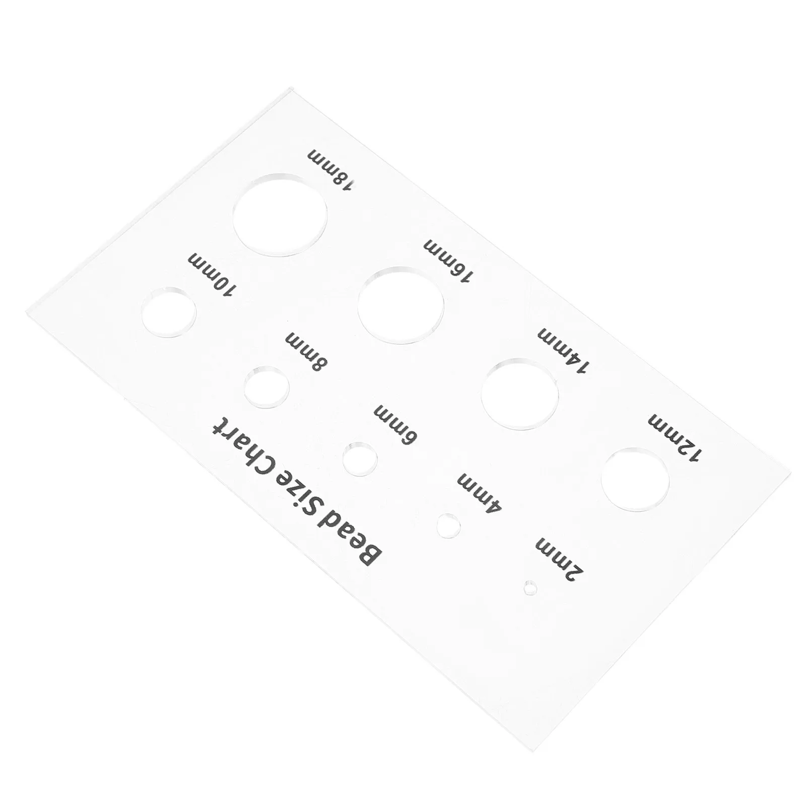 Acrylic Bead Sizing Ruler 2 4 6 8 10 12 14 16 18Mm Jewelry Measuring Tool Accurate Beads Size Template Board Rhinestone