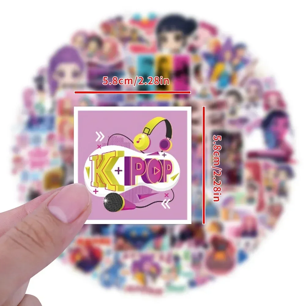 55/110 Stück Anime Mädchen Lumi Mila Zoi Hexenjäger Aufkleber Wasserfest Ästhetisch Y2K DIY-Sticker für Laptop Wasserflasche Handyhülle – Detail 13