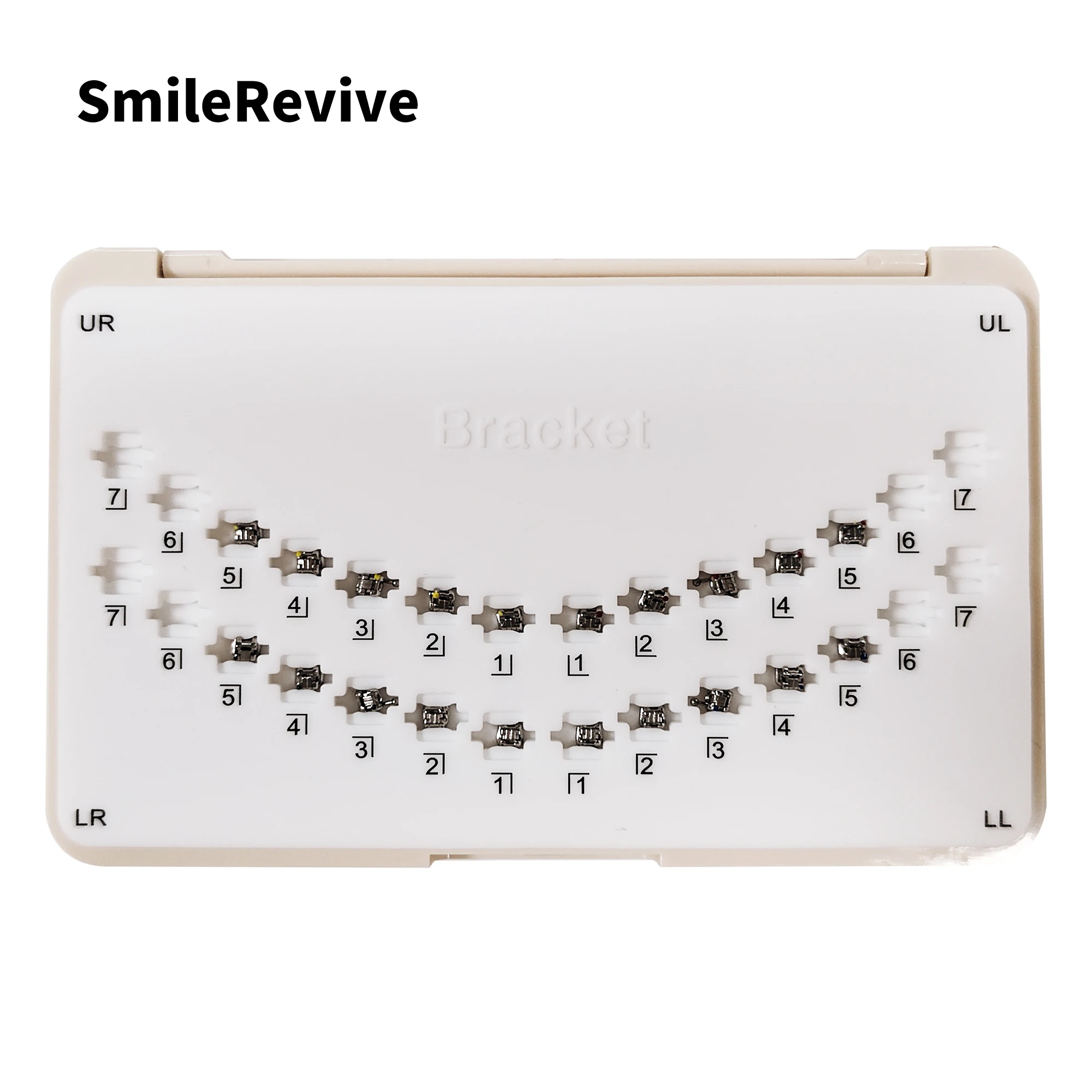 

SmileRevive Dental Orthodontic Metal Brackets Braces Split Welding Standard Roth/MBT/Edgewise 022/018 Hooks 345