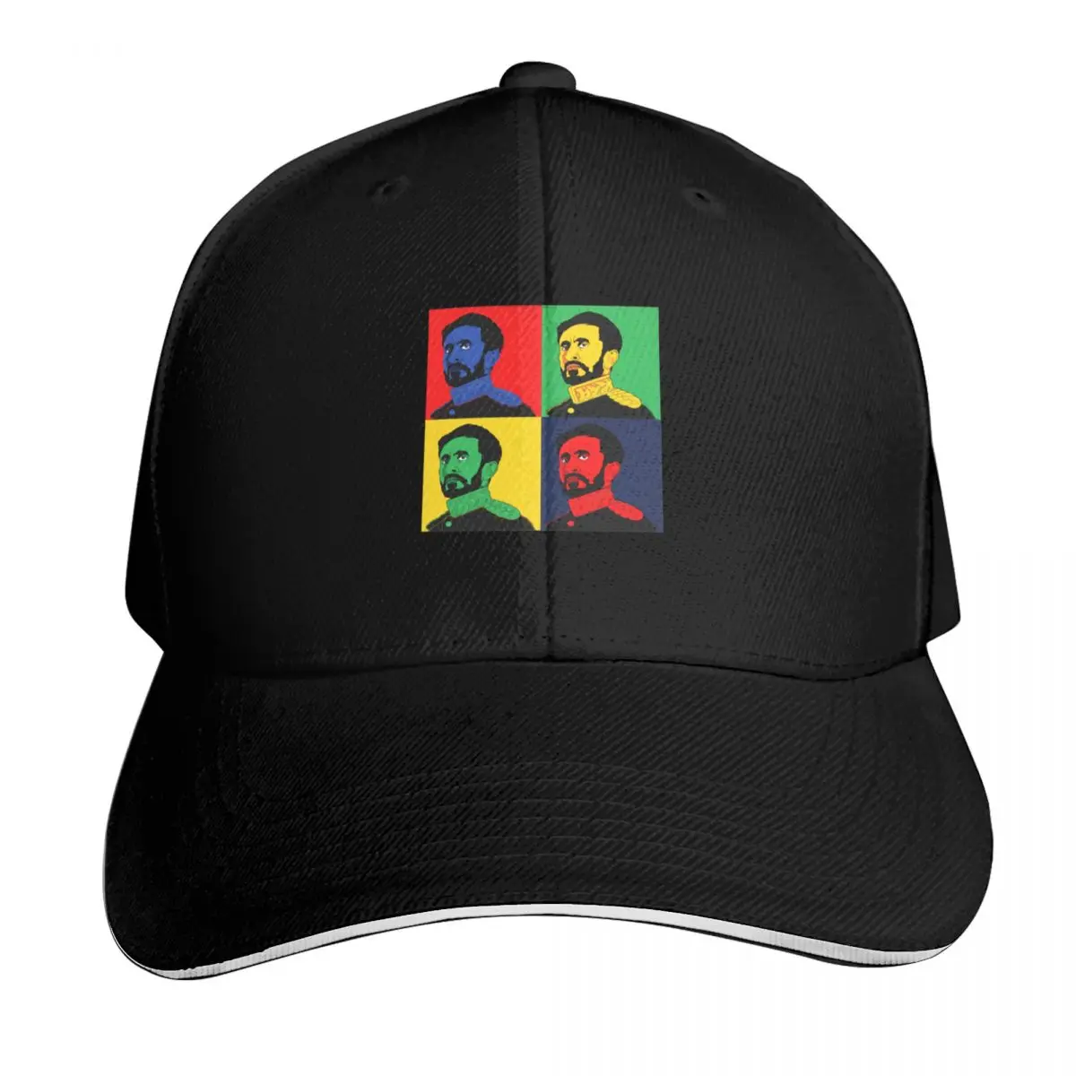 Ras Tafari Makonnen Pop Art Portrait King Selassie I Baseball Cap Men Women Casual Summer Sport Sun Cap