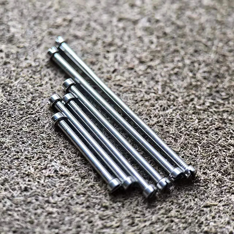 Watch Tungsten Steel Ceramic Steel Strap Screw Shaft Raw Lug Rod 1.2mm Straight Screw Watch Bolt Connecting Shaft Fittings